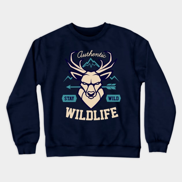 WILD LIFE Crewneck Sweatshirt by halashop